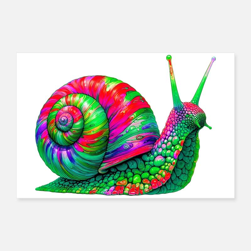 Snail Poster 24" x 16" (60x40 cm)