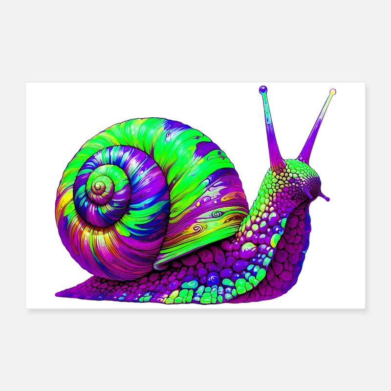 Schnecke Poster 60x40 cm