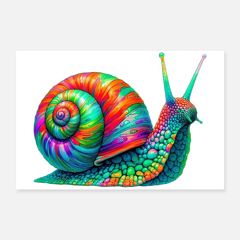 Schnecke Poster 60x40 cm