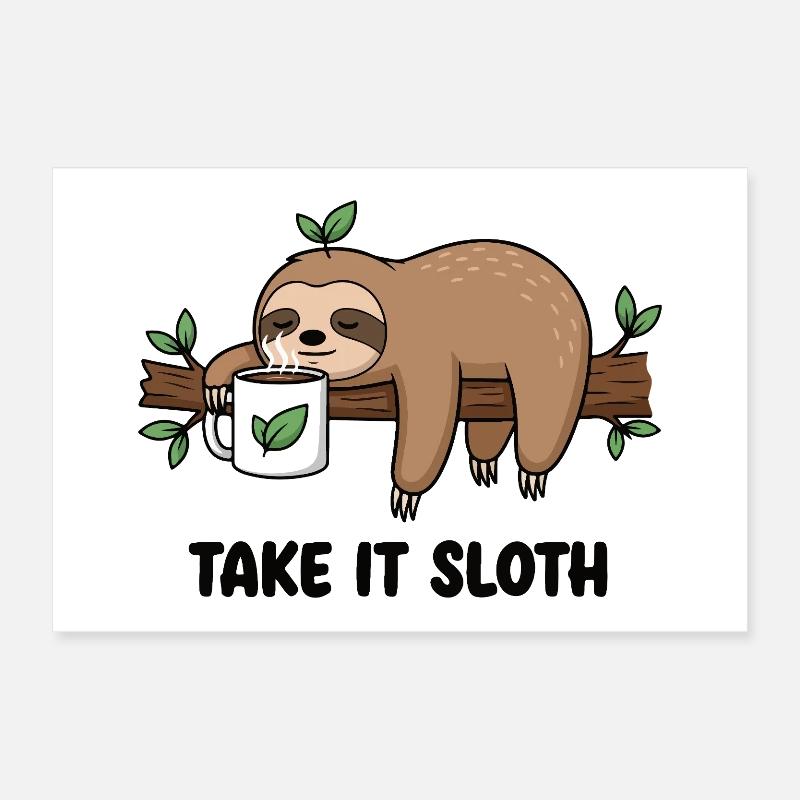 Lazy Latte Poster 24" x 16" (60x40 cm)