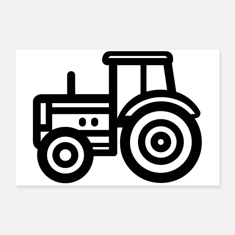 tractor Poster 24" x 16" (60x40 cm)