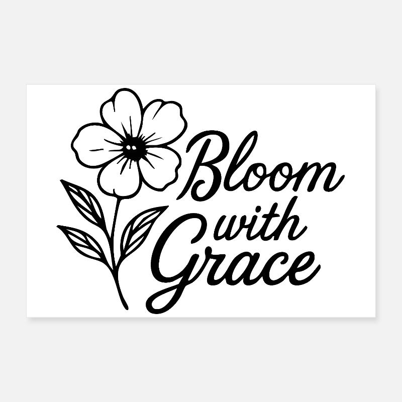Éclore avec grâce Poster 60 x 40 cm