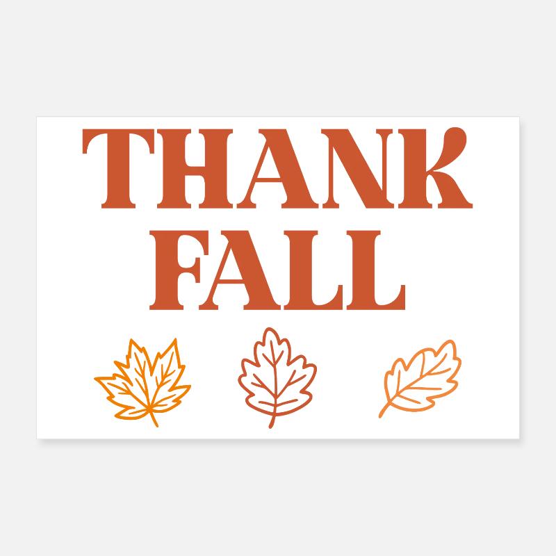 Dank Herbst Poster 60x40 cm