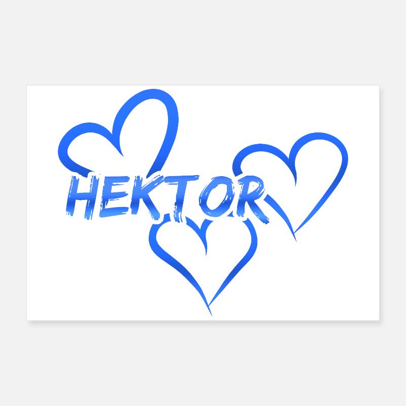 Hector comme prénom Poster 60 x 40 cm