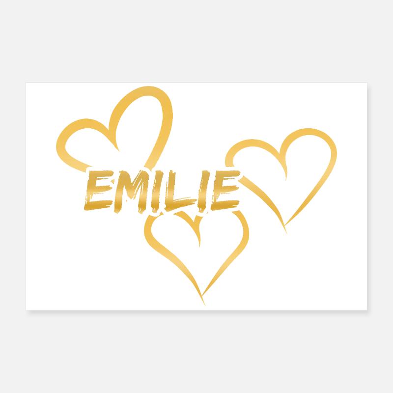 First name Emilie Poster 24" x 16" (60x40 cm)