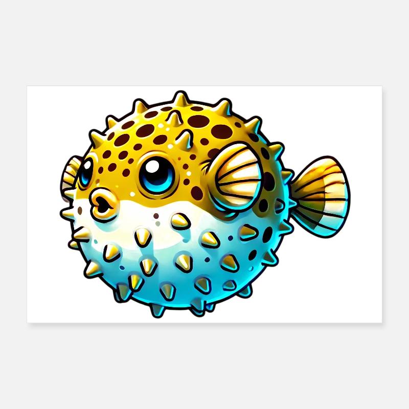 Blowfish Poster 24" x 16" (60x40 cm)