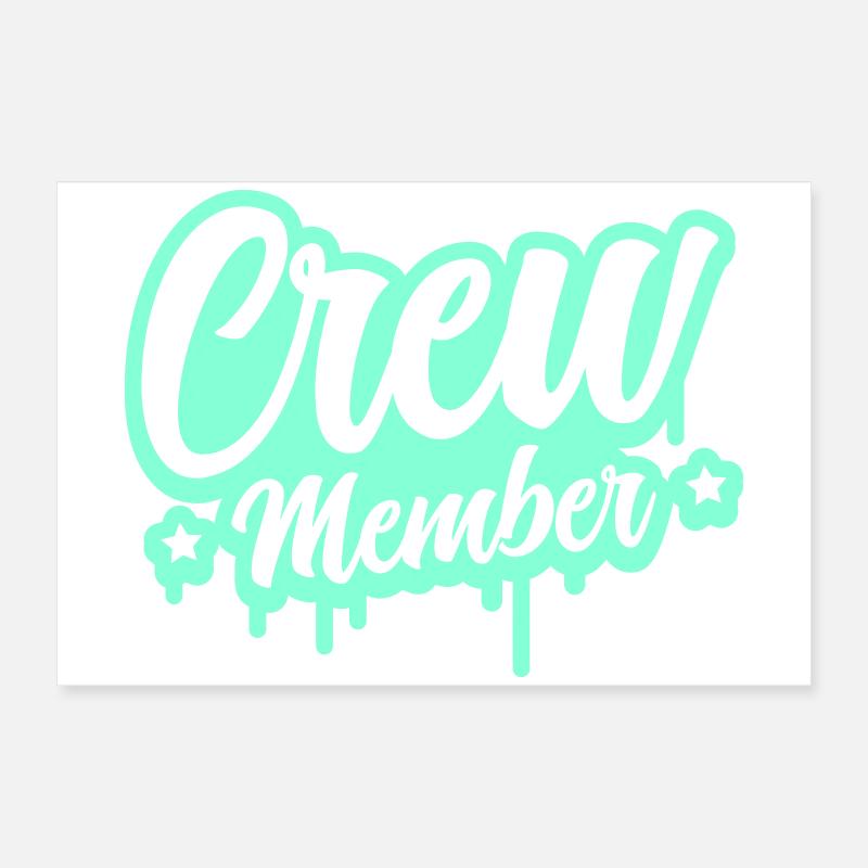 Script Spritz des membres de l’équipage Poster 60 x 40 cm