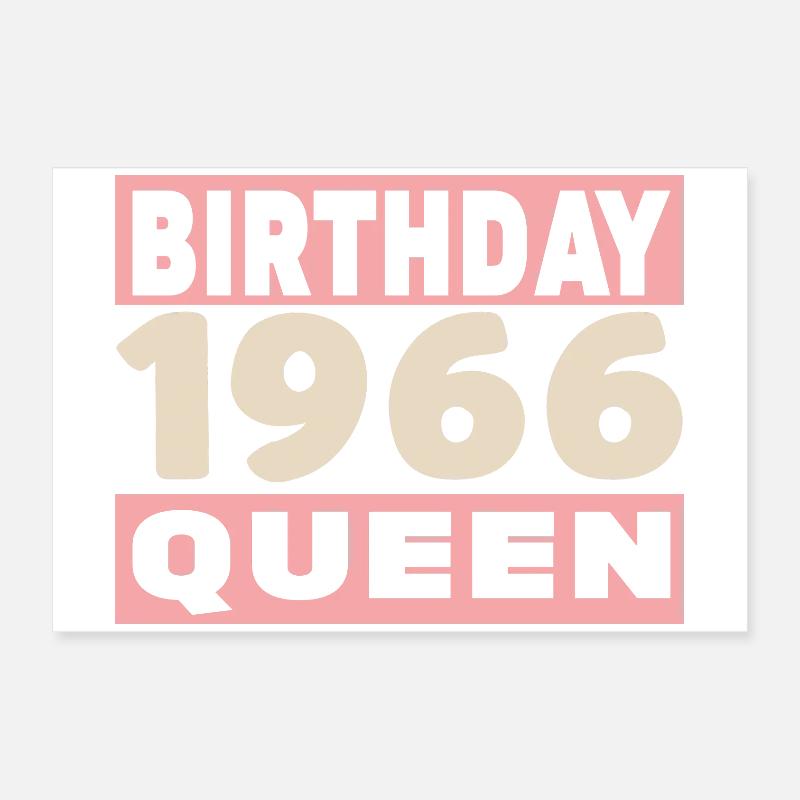 Biker 60 Years 1966 Anniversary Poster 24" x 16" (60x40 cm)