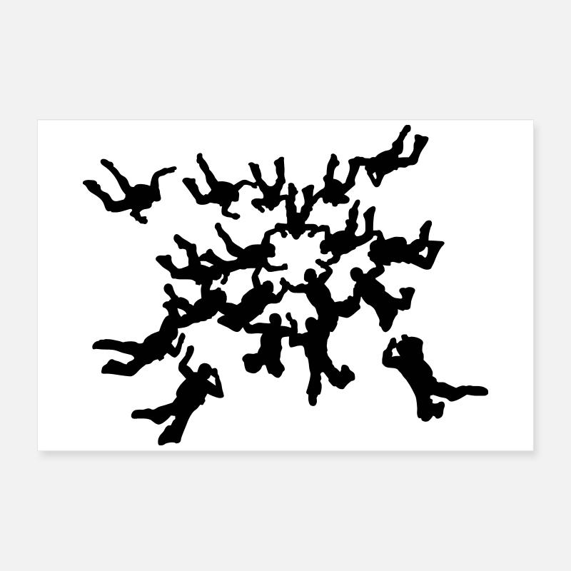 Skydiving Poster 60x40 cm