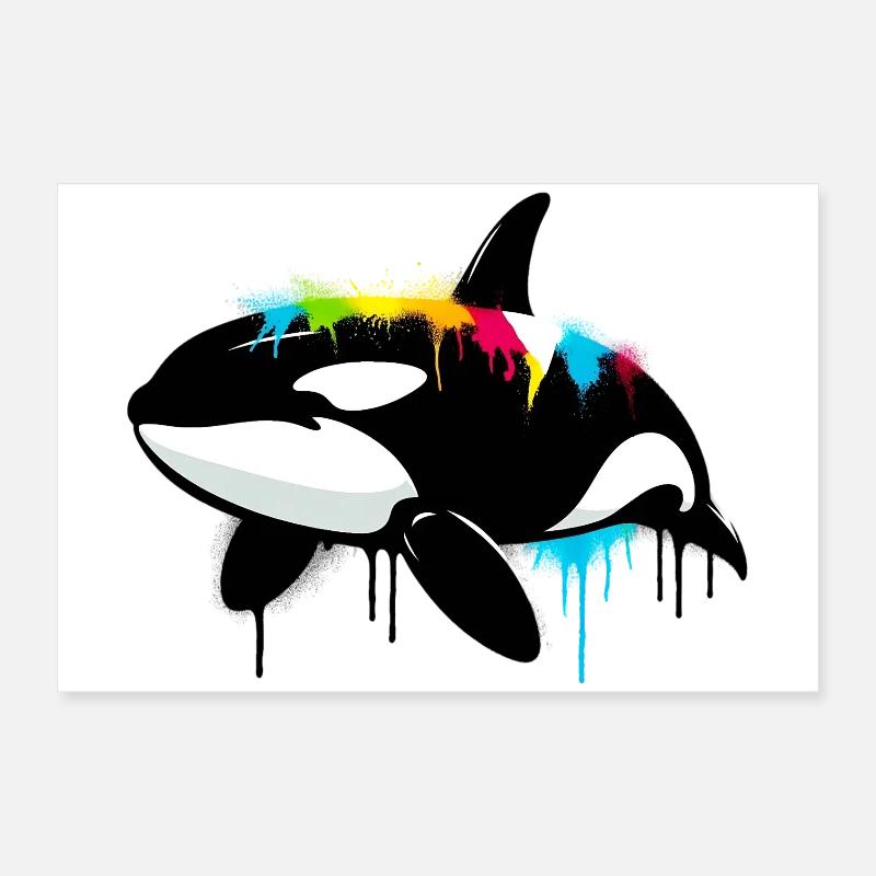 Killer whale Poster 24" x 16" (60x40 cm)