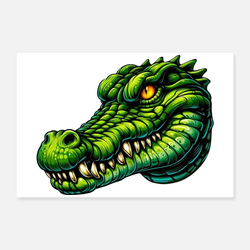Crocodile Poster 60 x 40 cm