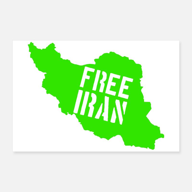 Iran Liberté Iran Libérer l’Iran Poster 60 x 40 cm
