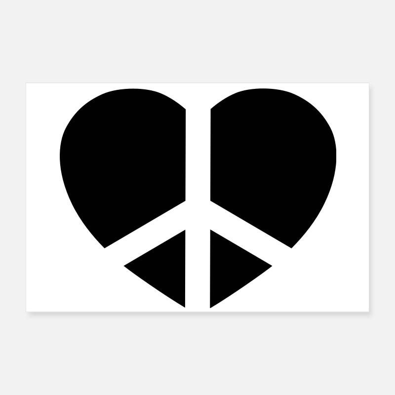 Love & Peace Poster 24" x 16" (60x40 cm)