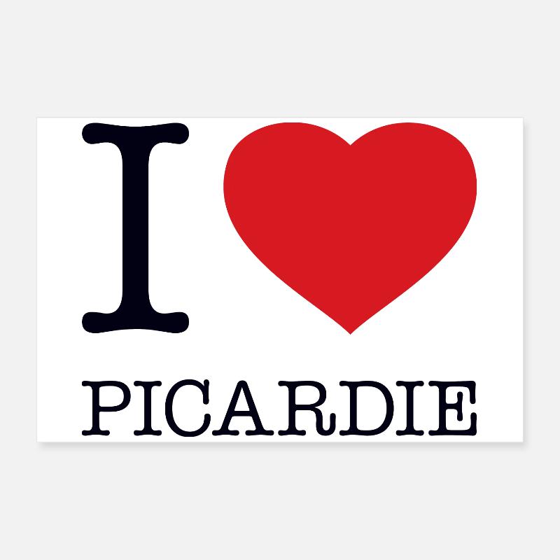 J’ADORE LA PICARDIE Poster 60 x 40 cm