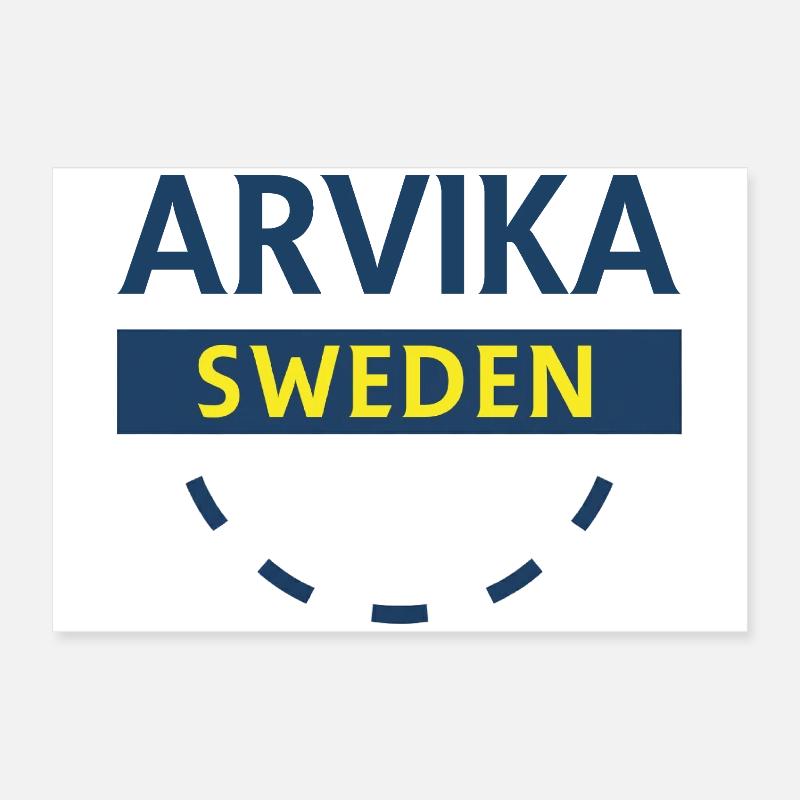 Logotype Arvika Suède Poster 60 x 40 cm