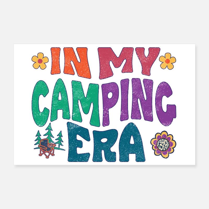 À l’époque du camping Poster 60 x 40 cm