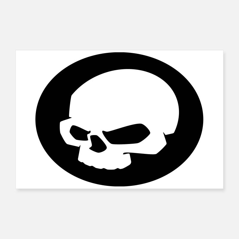 Crâne Poster 60 x 40 cm