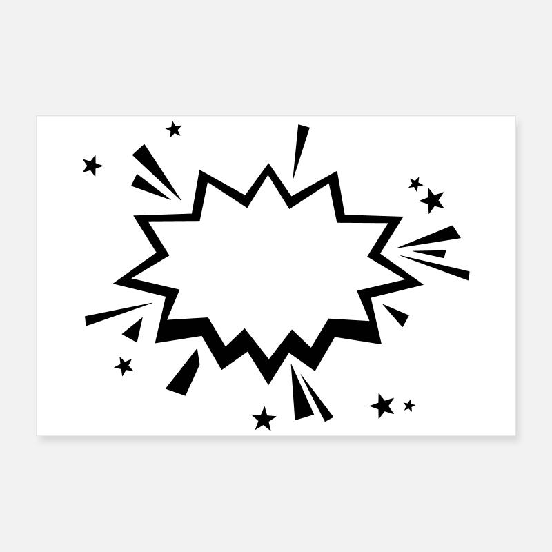 Bande dessinée Bang Poster 60 x 40 cm