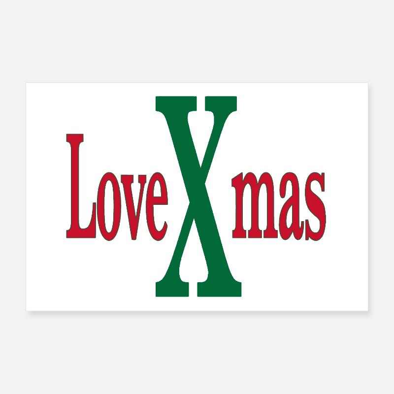 LoveXmas Festive Logo Poster 24" x 16" (60x40 cm)