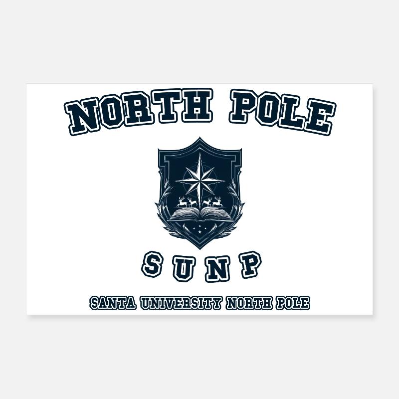 North Pole University Poster 24" x 16" (60x40 cm)