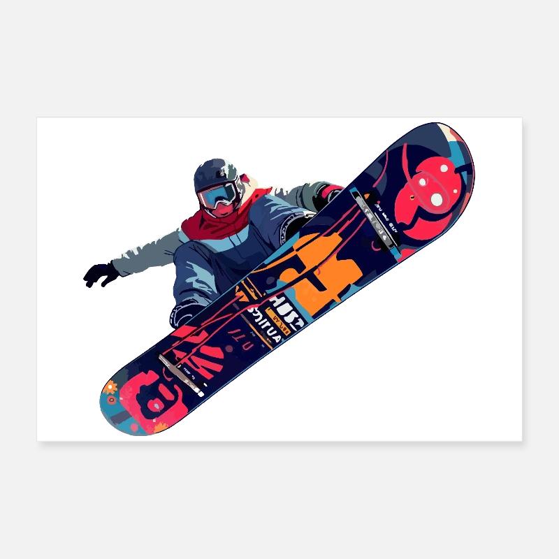 Snowboard Poster 60x40 cm
