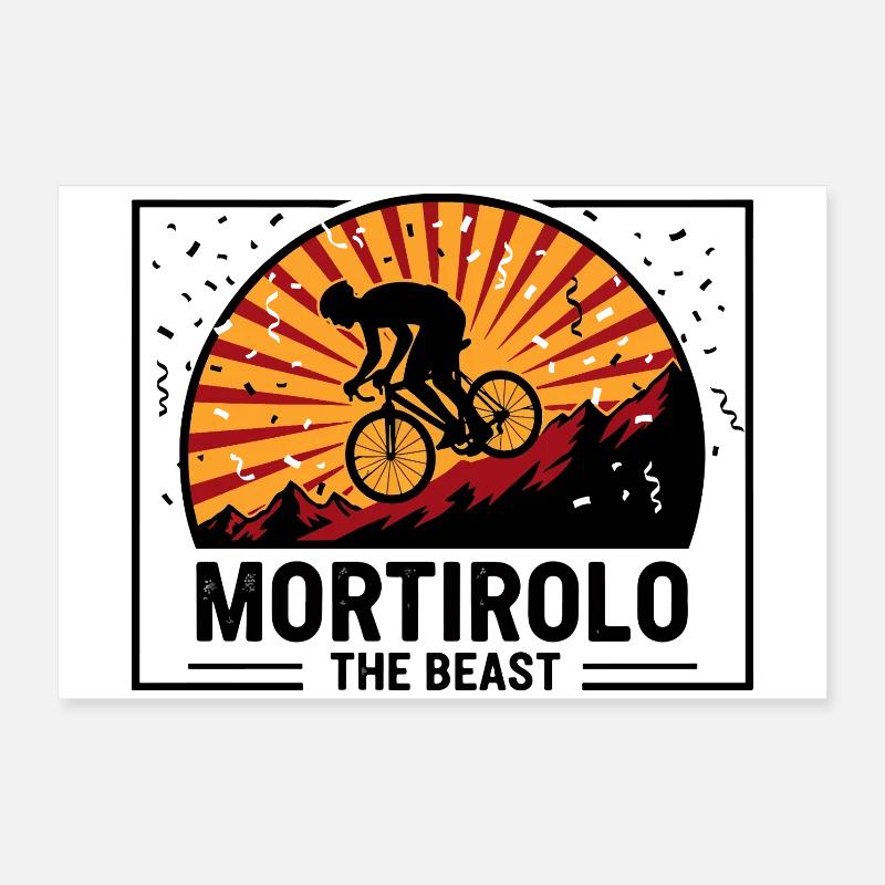 Mortirolo Italie : L’art de la montée la plus difficile Poster 60 x 40 cm