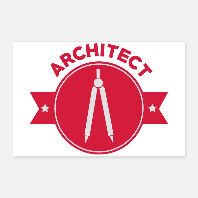 Architecte / Architecture / Travail / Métier / Job Poster 60 x 40 cm