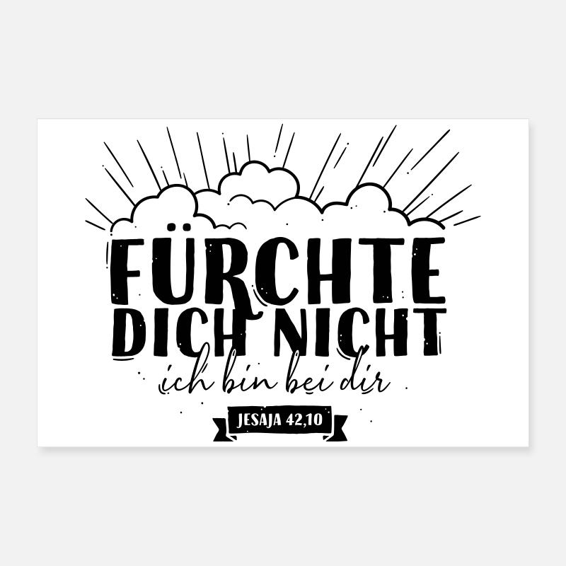 Fürchte dich nicht Poster 60x40 cm