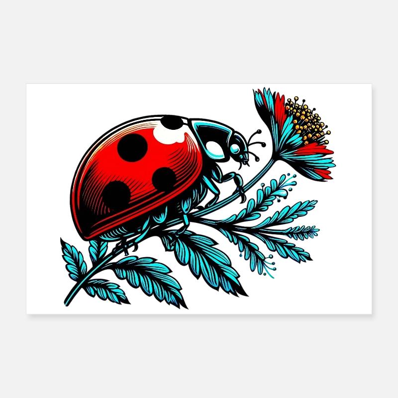 Marienkäfer Poster 60x40 cm