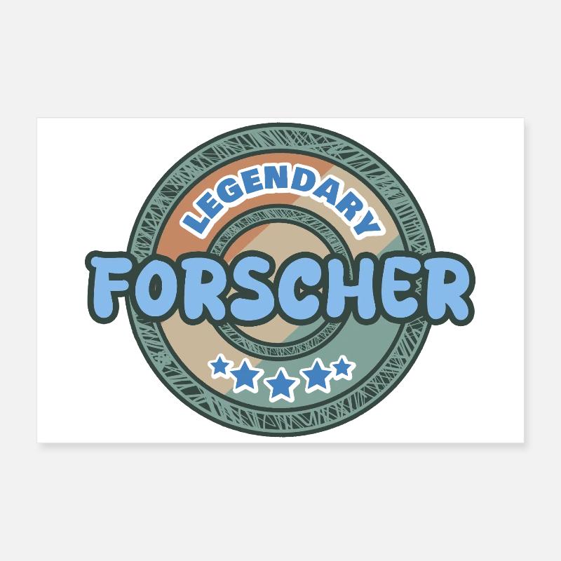 Forscher als Geschenkidee Poster 60x40 cm