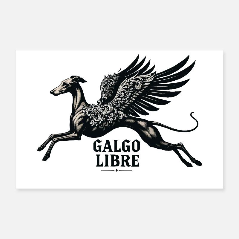 Galgo Libre n°1 Poster 60 x 40 cm