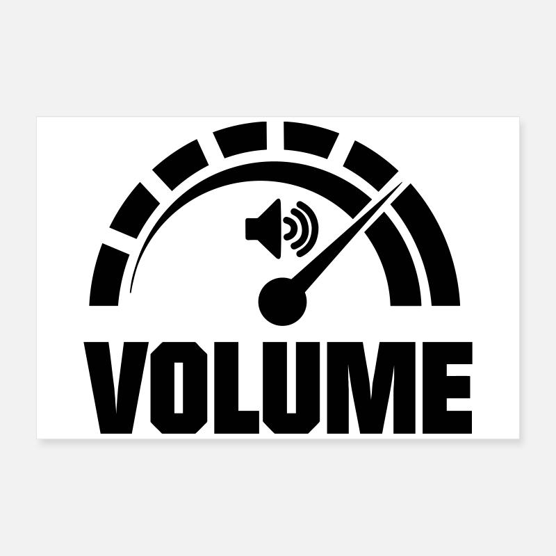 Volume knob pointer Poster 24" x 16" (60x40 cm)