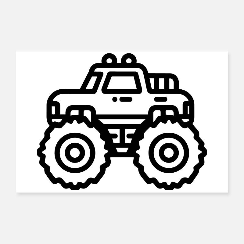 monster truck Poster 60 x 40 cm