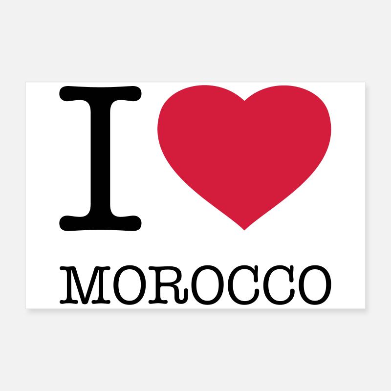 J’AIME LE MAROC Marokko Poster 60 x 40 cm