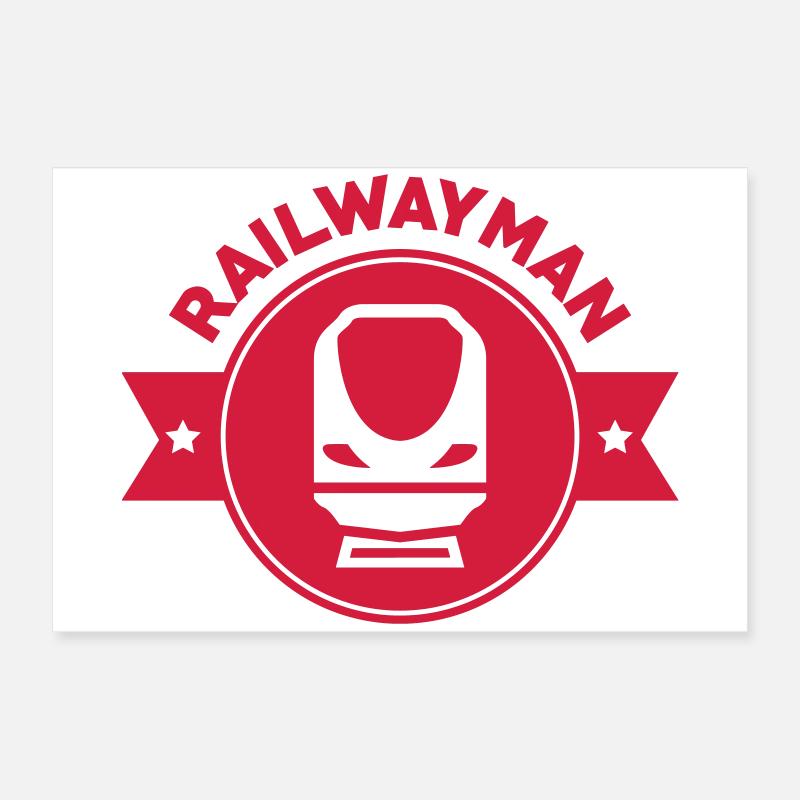Eisenbahner / Eisenbahnen / Eisenbahn / Bahn Poster 60x40 cm