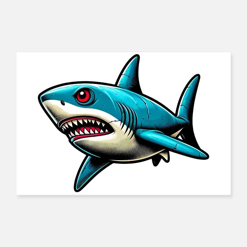 Requin Poster 60 x 40 cm