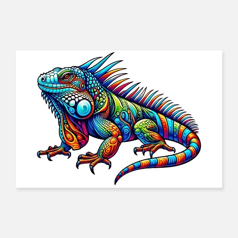 Leguan Poster 60x40 cm