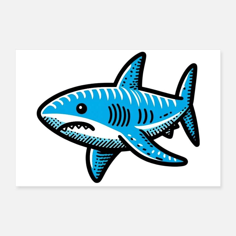 Requin Poster 60 x 40 cm