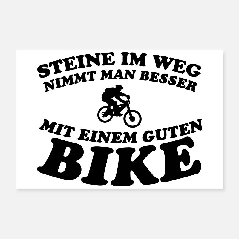 Stone bike T-Shirts Poster 24" x 16" (60x40 cm)
