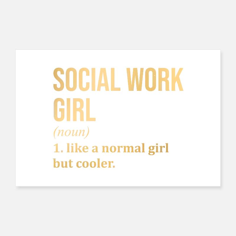 Social Work Poster 24" x 16" (60x40 cm)