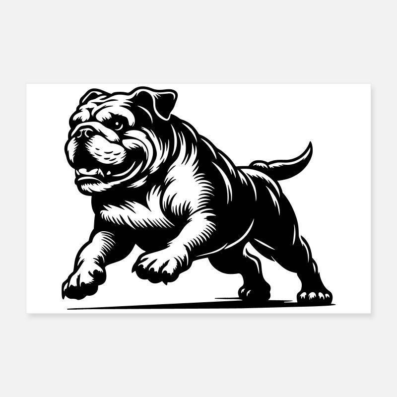 Bouledogue anglais Poster 60 x 40 cm