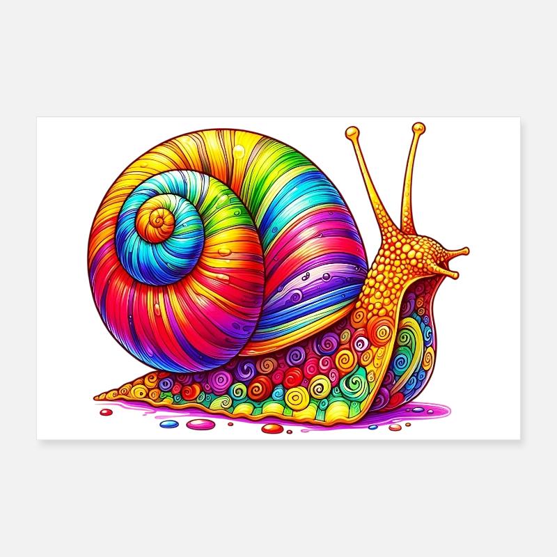 Snail Poster 24" x 16" (60x40 cm)