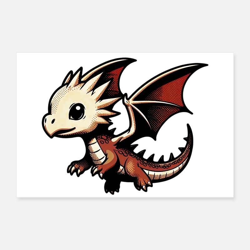 Drache Poster 60x40 cm