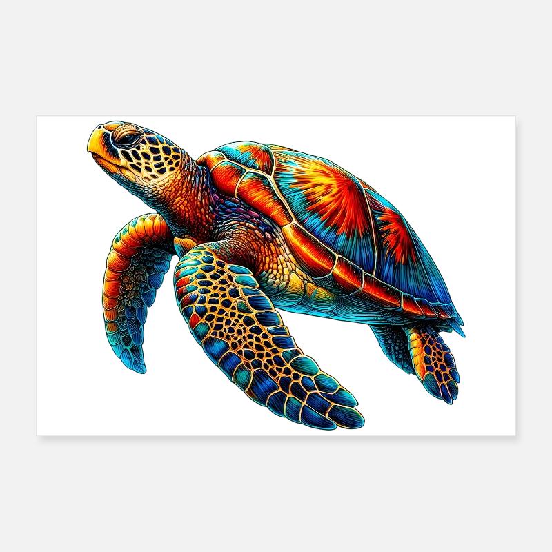 Sea turtle Poster 24" x 16" (60x40 cm)