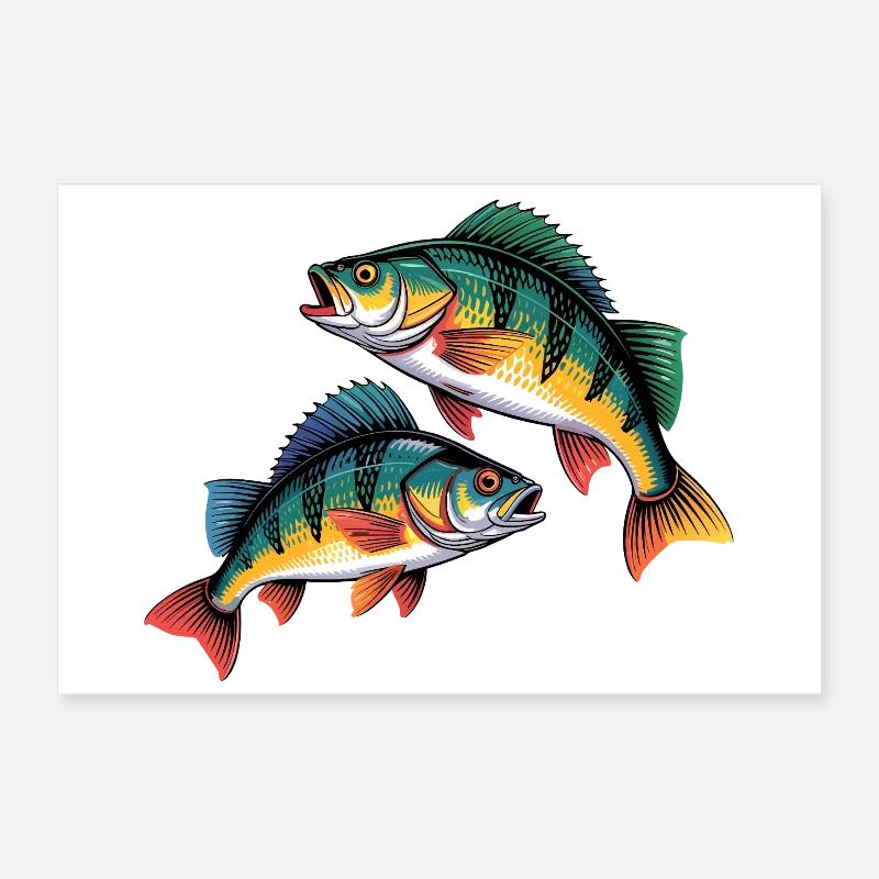 deux perches Poster 60 x 40 cm