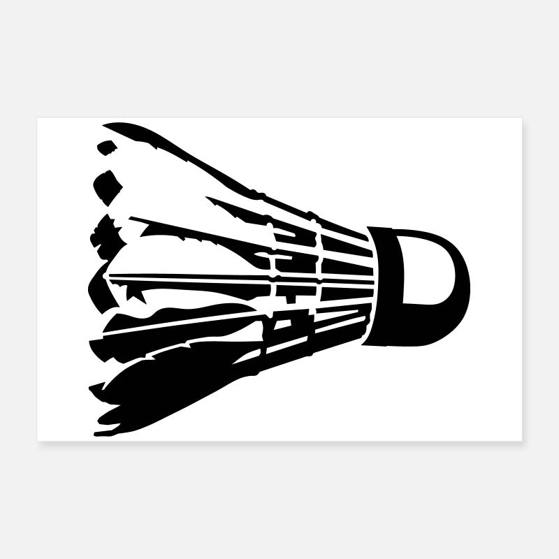 badminton Poster 60 x 40 cm
