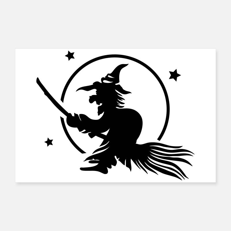 Sorcière, pleine lune, sorcière, pleine lune Poster 60 x 40 cm