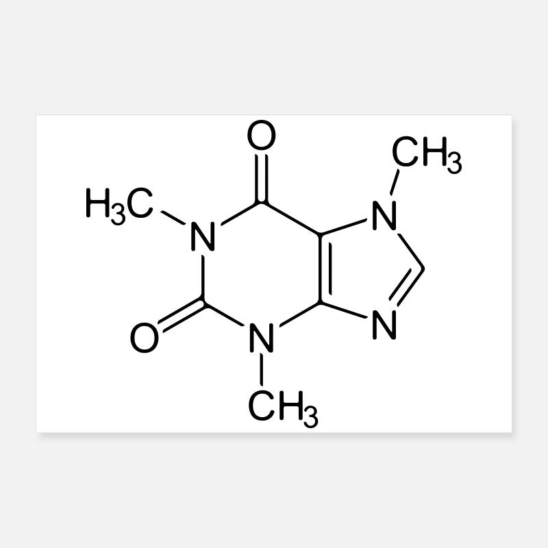 Koffein  Poster 60x40 cm