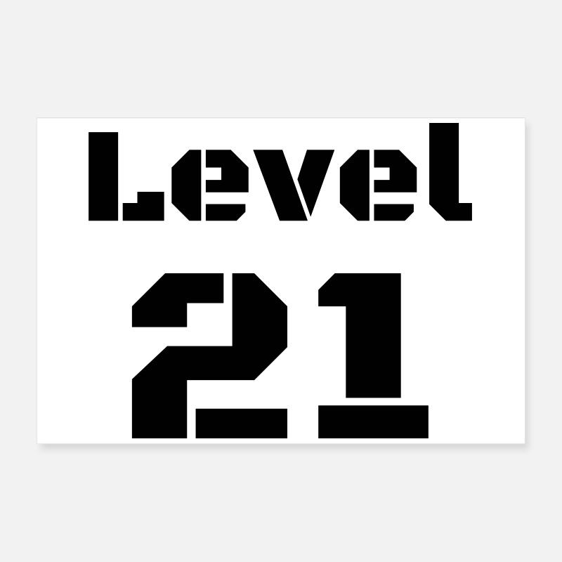 Niveau 21 Poster 60 x 40 cm