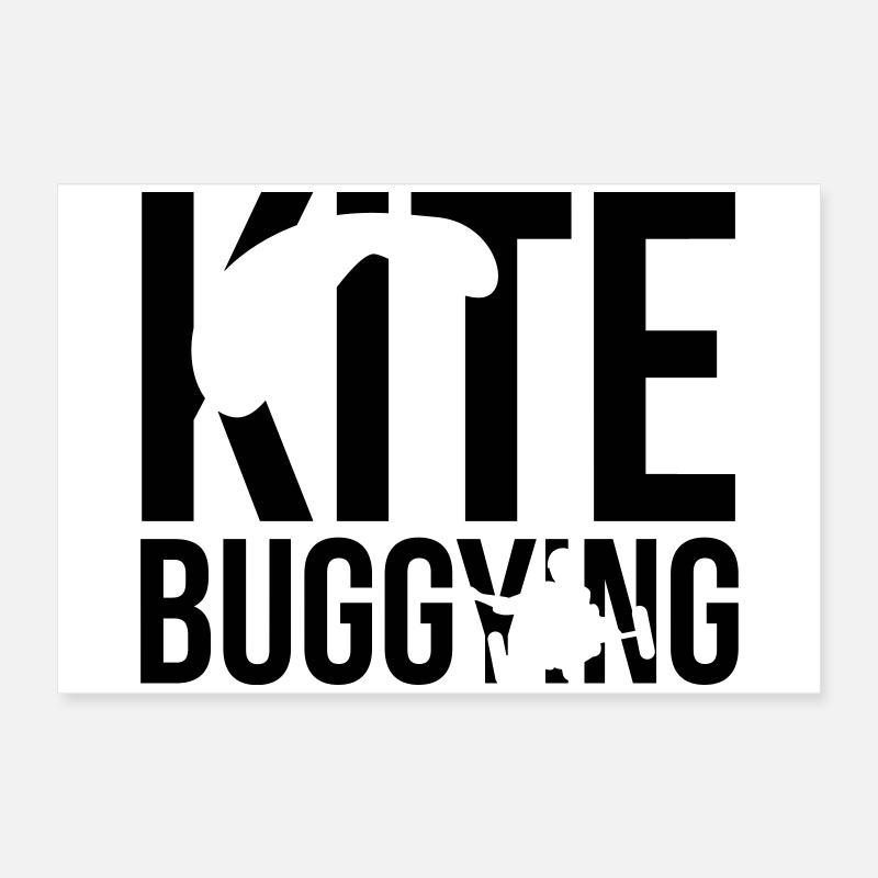 kitebuggying Poster 60x40 cm